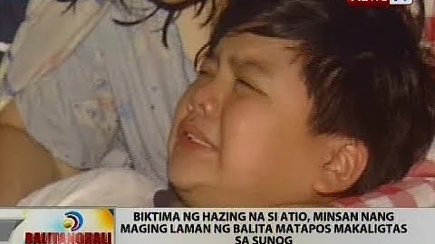 BT: Biktima ng hazing na si Atio, minsan nang maging laman ng balita matapos makaligtas sa sunog