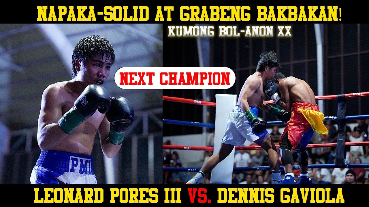 NAPAKASOLID AT GRABENG BAKBAKAN! Leonard Pores III vs. Dennis Gaviola! Brutal TKO Finish!