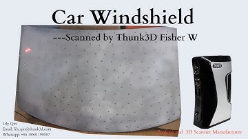 Audi Car Front Windshield Scanned by Thunk3D Fisher W 3D Scanner