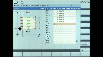 SINUMERIK 808D Tutorial Milling Part 11 - Cycle71 Face milling