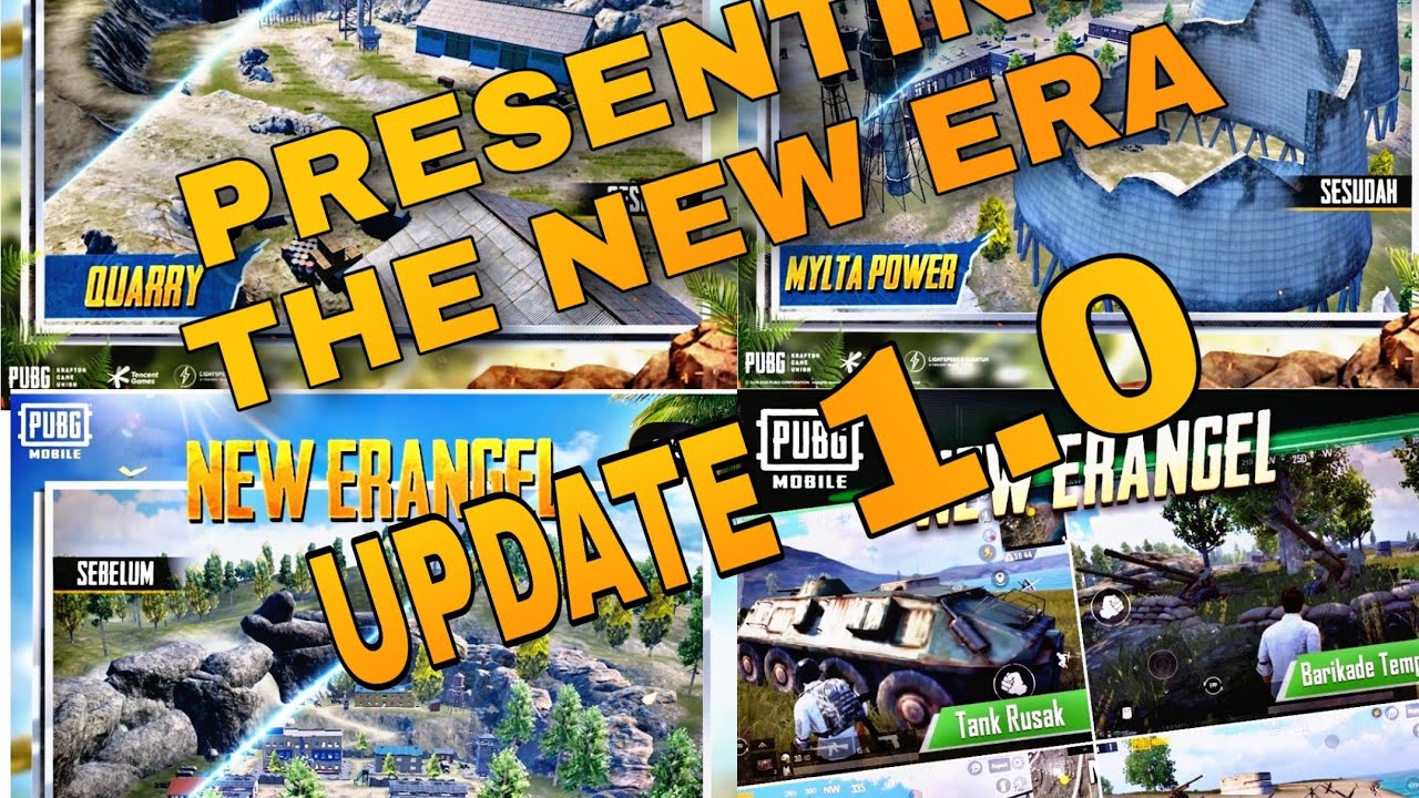 PUBG mobile new ara 1.0| New Erangal2.0| update 1.0| First look|