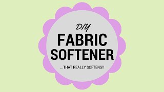 DIY Fabric Softener that REALLY Softens!!