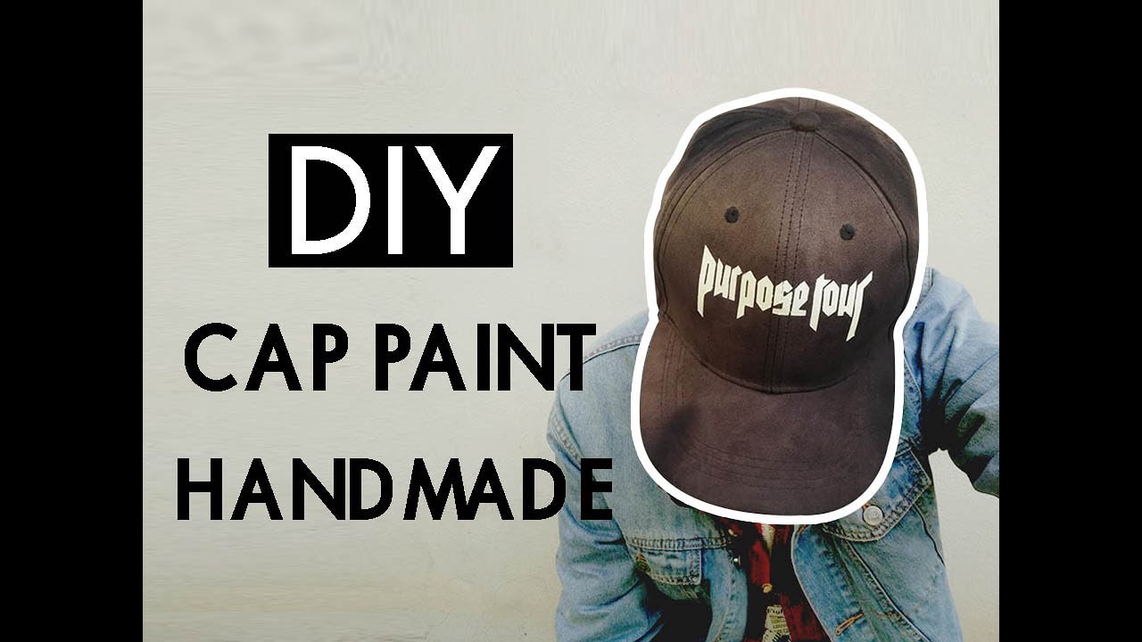 เพ้นท์หมวก DIY Cap paint handmade YouTube