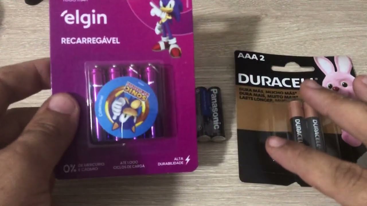 A melhor opção de PILHA RECARREGÁVEL E BARATA! Teste e comparativo ...