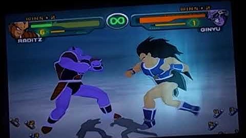 Dragon Ball Z Budokai(Gamecube)- Raditz vs Captain Ginyu