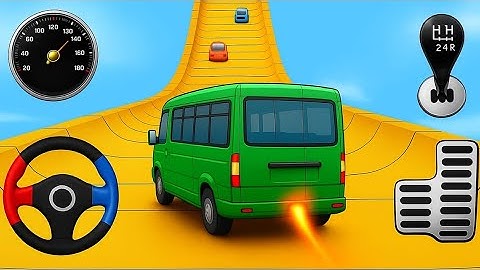 Mega Ramp Extreme Bus Stunts 3D - Bus Stunts Impossible Tracks - Android GamePlay #5