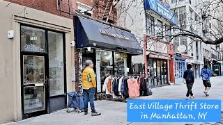 Thrifting at East Village Thrift Shop in Manhattan, NY