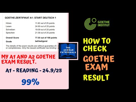 How to check goethe exam result? | My Goethe A1 and A2 Exam result | Rishabh Mishra