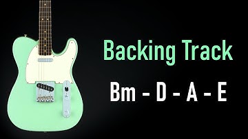 Rock Pop BACKING TRACK Bm Dorian | Bm D A E | 95 BPM | Guitar Backing Track