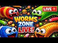 Late night grind shuru 🌙 Worms Zone Live | Part 16