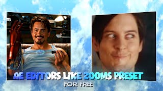 Ae Editors like Zooms For free in Alight motion (+Preset) We rise up~Fat rat |#edit #preset