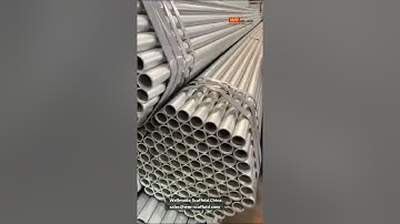 Galvanized Scaffolding Pipes Packed Well Waiting for Shipping  - Wellmade Scaffold Tubes BS 1139