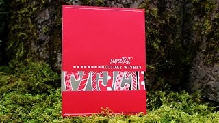 DIY Christmas Greeting Card with Candy Canes