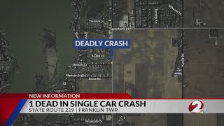1 dead in single-car crash in Mercer County