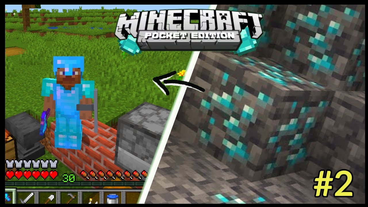 Made full diamond armor 😍 in minecraft survival part 2 || survival ...