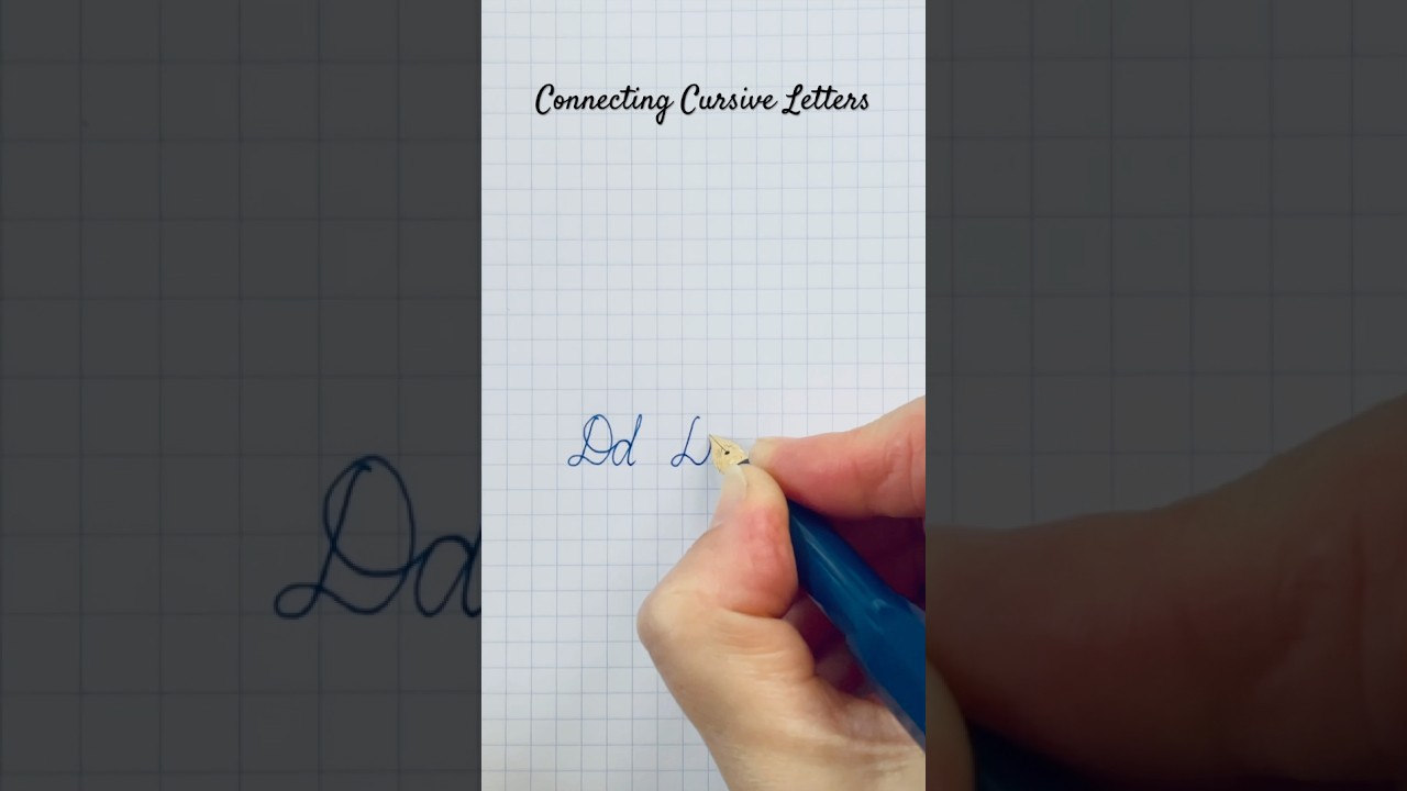 How to Connect Cursive Letters | cursive handwriting | handwriting practice | ASMR | beautiful