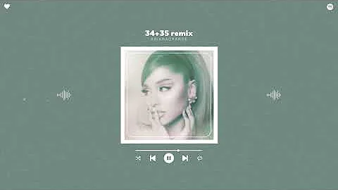 ariana grande ft. doja cat, megan thee stallion - 34+35 remix (sped up)