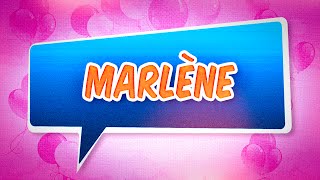 Joyeux Anniversaire Marlene Youtube