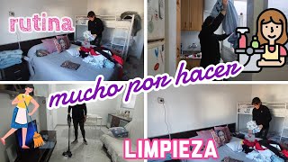 Rutina de limpieza de tarde 🏡 mucho que recoger 💪🏻