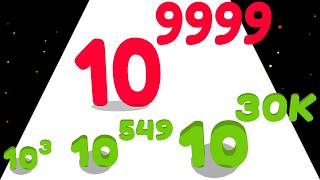 BIG NUMBER RUN AND MERGE - Level Up Number Run Race Stack Master Max Level ASMR Infinity Math Game screenshot 3