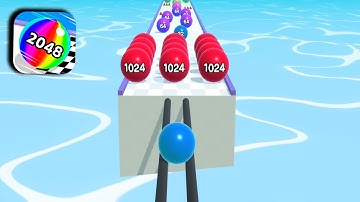 Ball Run 2048 Gameplay Walkthrough All Level Mobile Relaxing Video Android,iOS Alltrailer Update PHJ