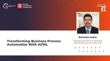 Ravindra Datar | Transforming Business Process Automation With AI/ML | ADA2024