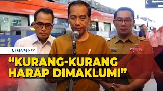  Keterangan Presiden Jokowi Usai Jajal Lrt Jabodebek Kurangkurang Harap Maklum