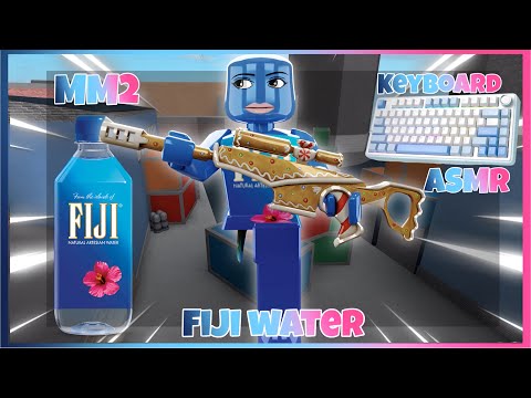 🩷💦Playing Murder Mystery 2 as Fiji Water *KEYBOARD ASMR + FUNNY MOMENTS* 💦🩷