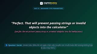 🚀 Day 31 - Bounded Type Parameters | English for Software Engineers