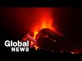 La Palma volcano: Lava flows down mountain as eruption continues | LIVE