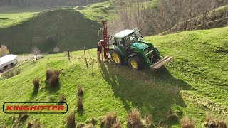 Fencing the Hills: Kinghitter Expanding Post Driver In Action