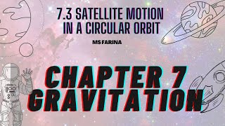 SP015 CHAPTER 7.3 SATELLITE MOTION IN A CIRCULAR ORBIT