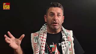 Usb si è incontrata con Saif Abukeshek, attivista e portavoce della Global Sumud Flotilla