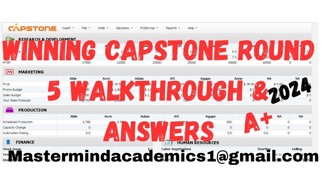 WINNING CAPSTONE ROUND 5 WALKTHROUGH & ANSWERS! [2026] - YouTube
