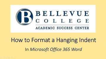 How to Format a Hanging Indent in Microsoft Office 365 Word