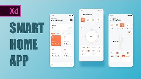 Daily UI 007 | Settings Screen For A Smart Home App | Adobe Xd
