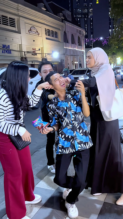 Beaten up by an angel wkwk #funny #comedy #viral
