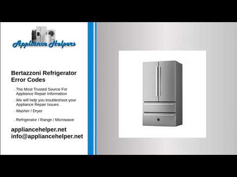 Bertazzoni Refrigerator Errorcodes Youtube