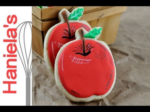 How To Paint On Cookies, Apple Cookies