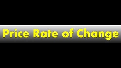 Price Rate of Change ROC chart