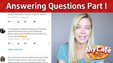 My Cafe Game Answers to Questions Part 1