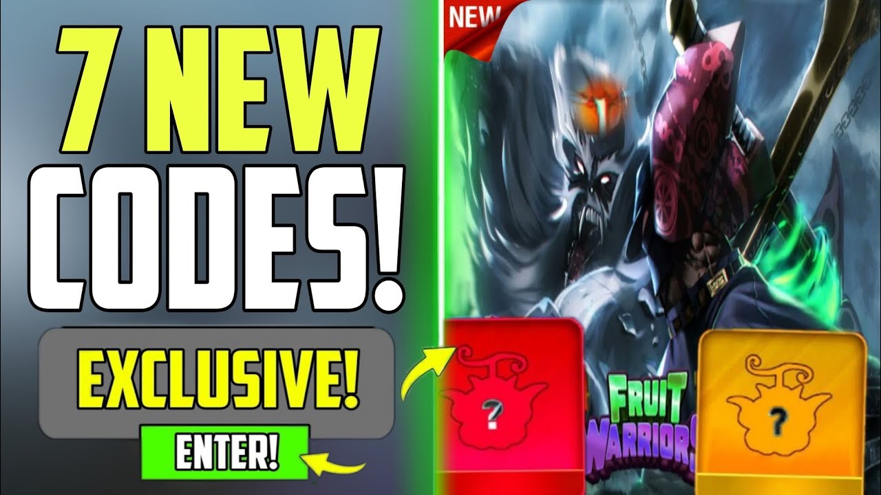 ROBLOX FRUIT WARRIORS ALL NEW MYTHIC FRUIT CODES & TOKEN CODES FOR