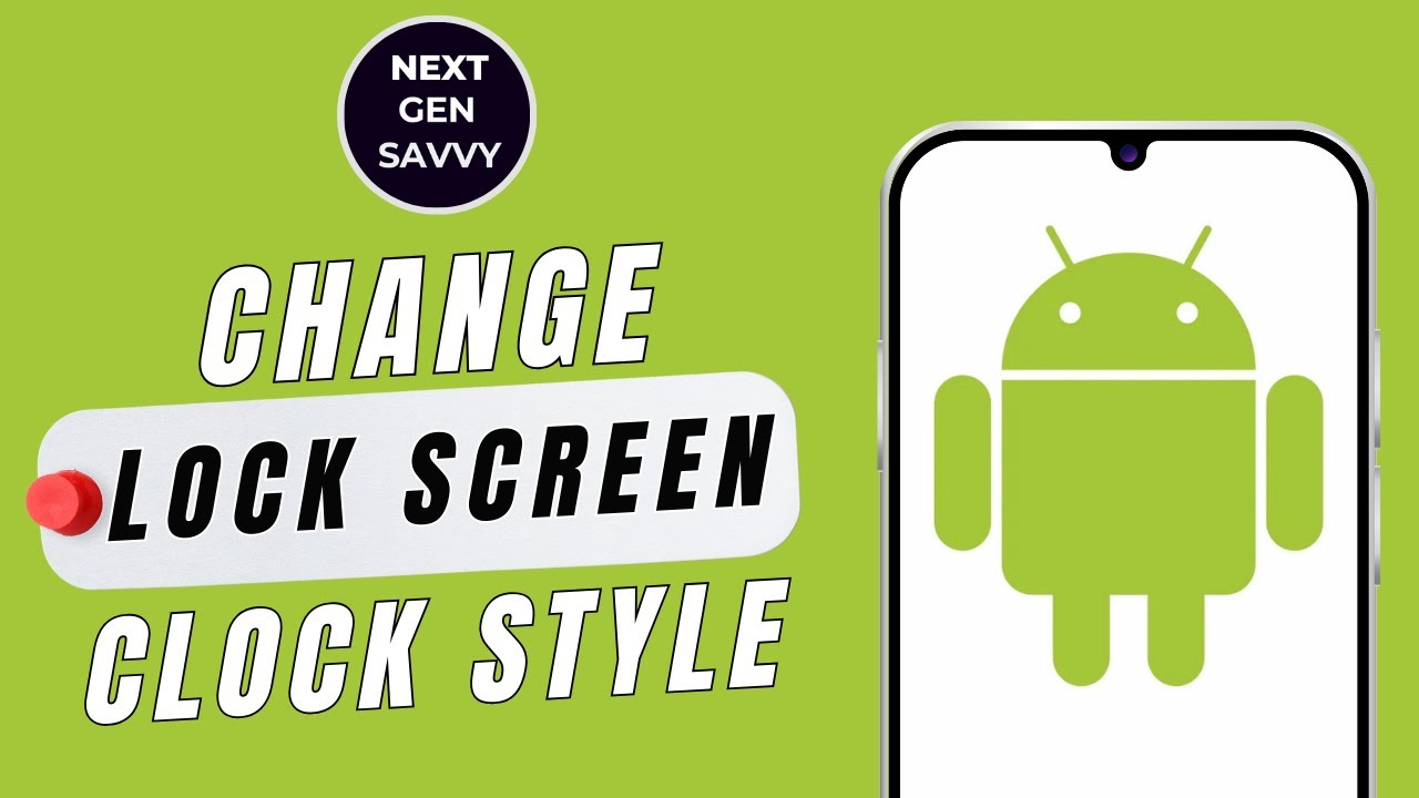 How To Change Lock Screen Clock Style On Android - YouTube