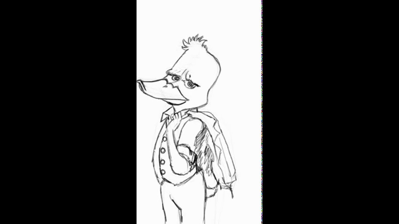 Howard the Duck - JPG's drawing exercise - YouTube