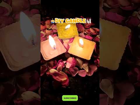 Diy crayon candle 🕯️||Diy candle #diy #ytshorts #aestheticroomdecor