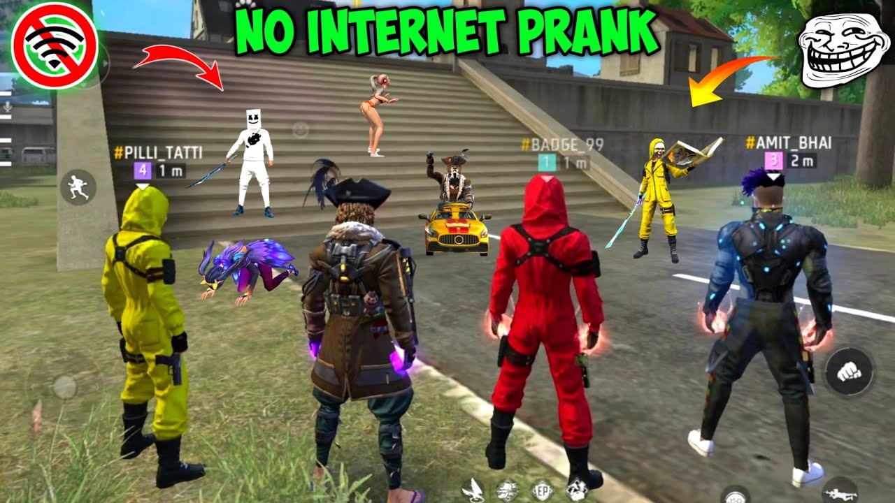 BIGGEST NO INTERNET PRANK EVER AJJUBHAI & AMITBHAI - GARENA FREE FIRE 