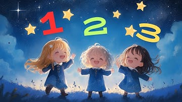 Number poem -learn to count 1 to 10 - counting with stars- Nursery Rhymes and kids song