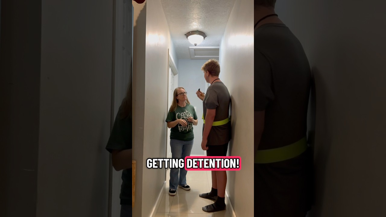 When you get caught by the hall monitor…in your own home! 