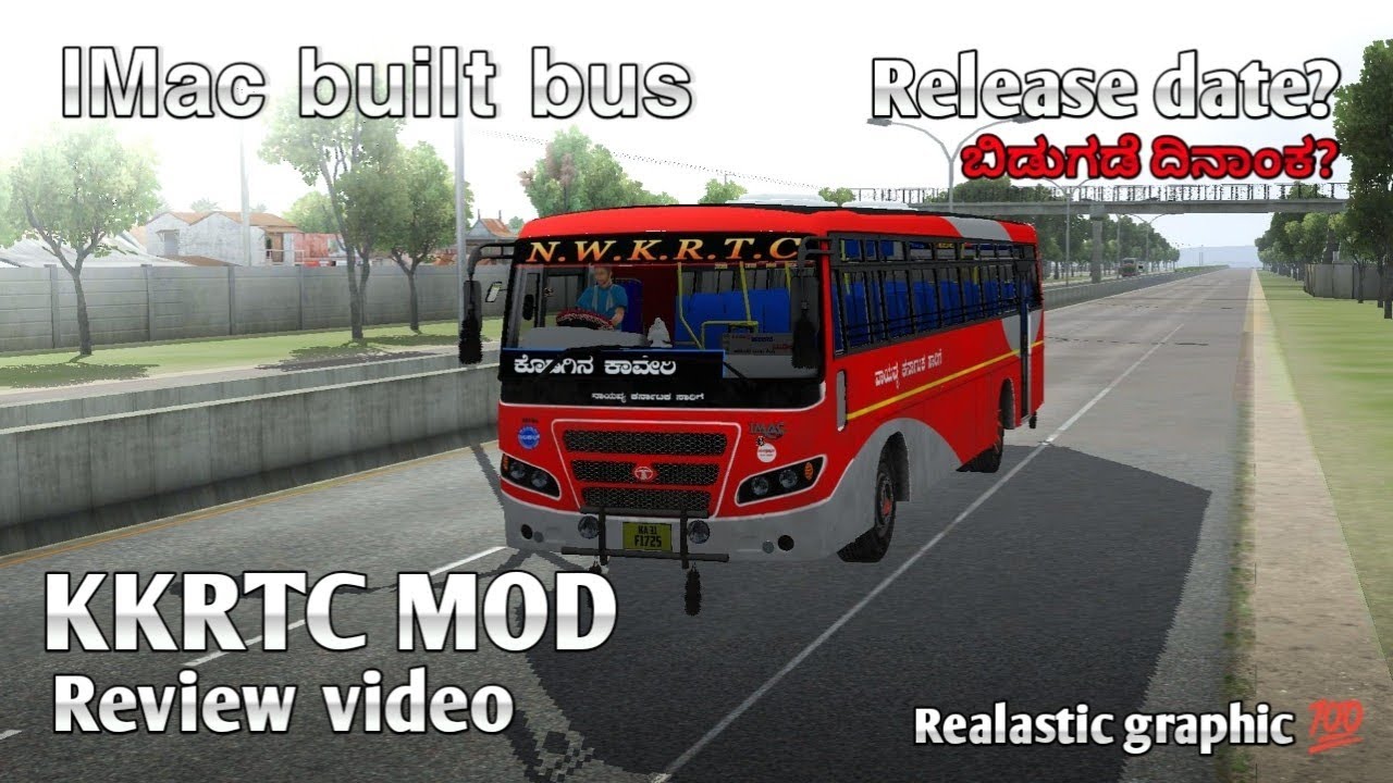 IMac built bus KKRTC || BUSSID Review MOD || ❤️