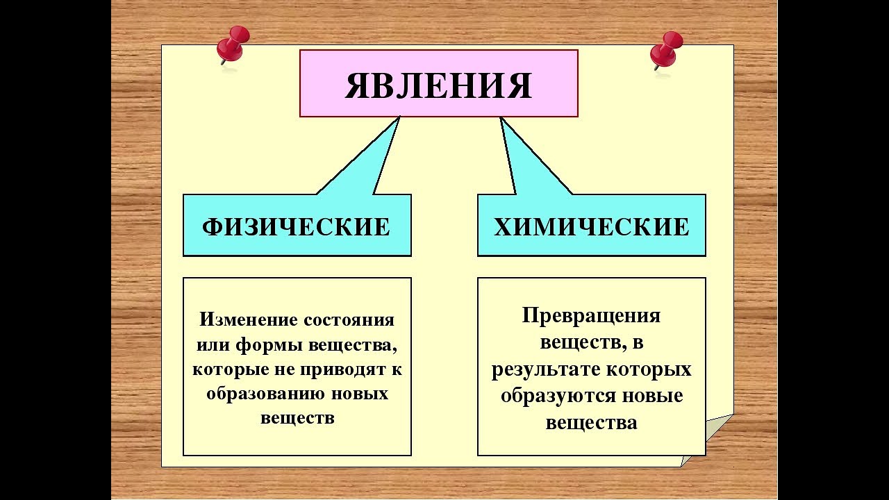 Химическое и физическое различие